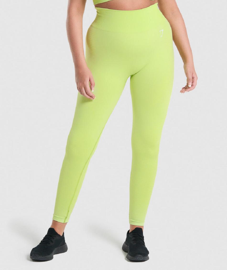 Gymshark Vital Seamless 2.0 Ženske Tajice Žute | HR 4004FDN